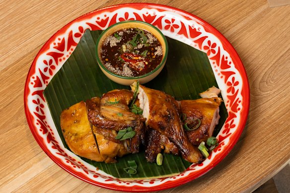 Six Streets’ gai yang (roast chicken).