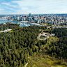 Stanley Park on the edge of downtown Vancouver.