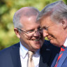 United States President Donald Trump and Australia's Prime Minister Scott Morrison om Washington on the weekend.
