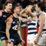 Red-hot Blues dine out on Cats, Geelong won’t ‘jump to conclusions’ on Hawkins