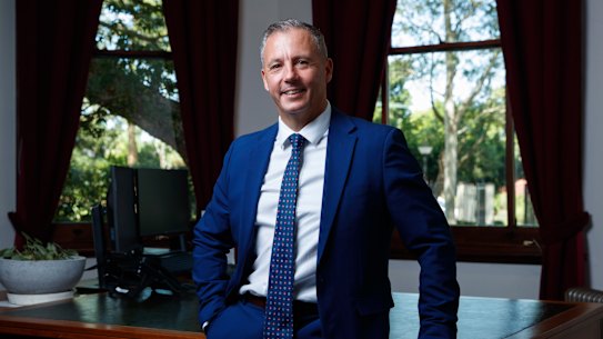 Matt Dopierala stepped into the role of principal of James Ruse Agricultural High School in Carlingford late last year. 