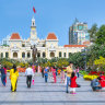 The French colonial style of Ho Chi Minh City Hall.