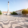 Rossio Square, Lisbon. Portugal’s famous pavements were original layed by prisoners.
