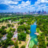 Barton Springs is where locals flock to cool off.