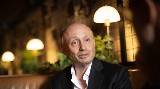 Fine dining: National Basketball League boss and serial entrepreneur Larry Kestelman at his restaurant, Omnia Bistro and Bar.