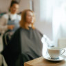 Fresh coffee and “la gioia”… the haircut is just a bonus.