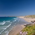 Perranporth Beach on the north coast of Cornwall.
