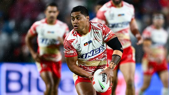 Anthony Milford returned for the Dolphins against the Canberra Raiders.