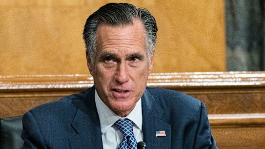 Senator Mitt Romney, pictured, is one of few Republicans in Congress willing to criticise Trump.