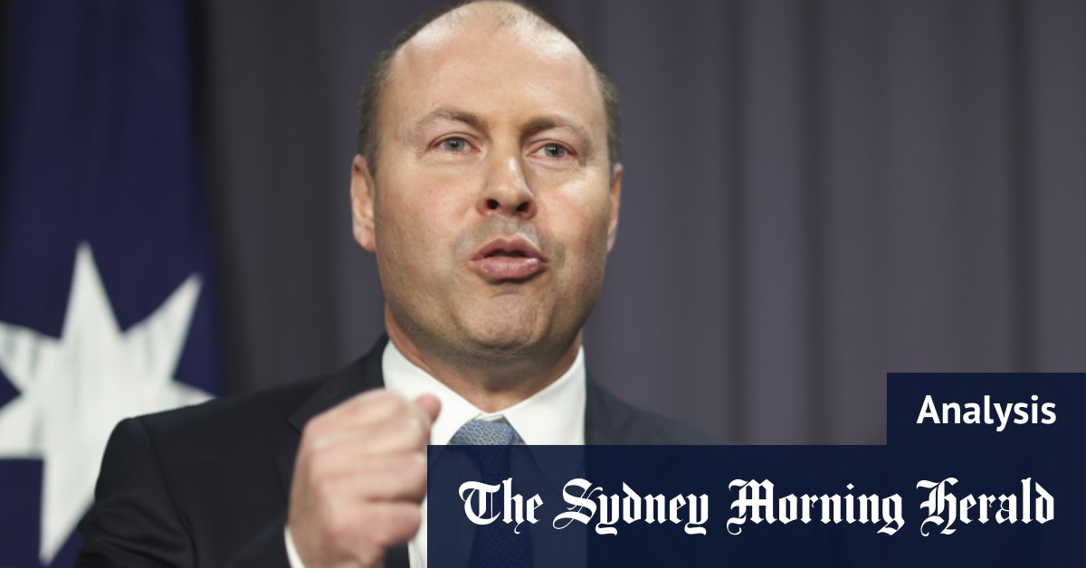 Josh Frydenberg draws a $65 billion line in the fiscal sand – Sydney Morning Herald