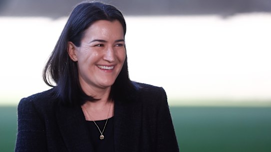 The AFL’s executive general manager of football operations, Laura Kane.