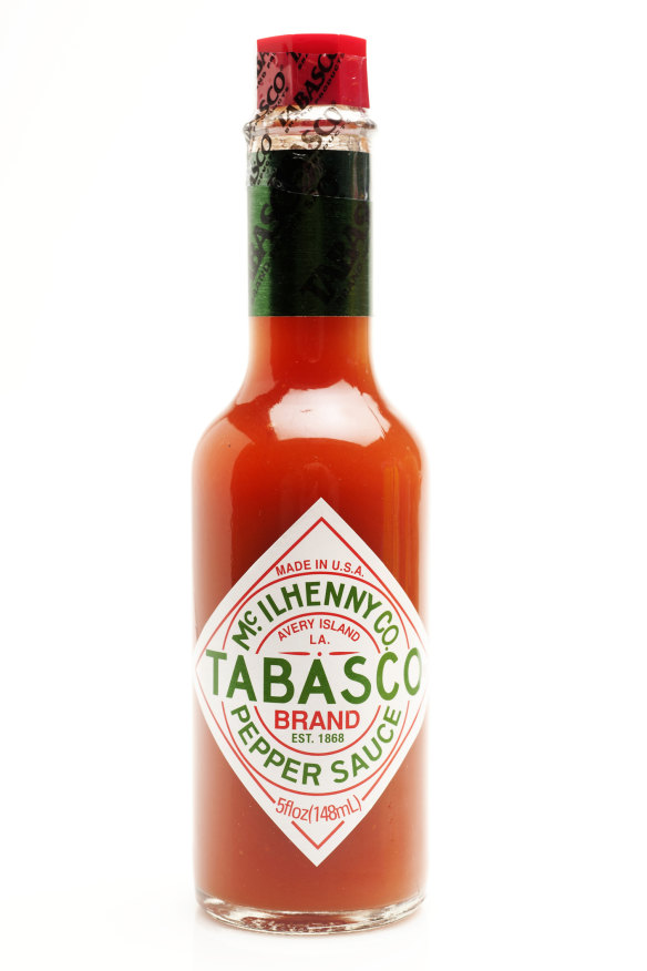 Tabasco hot sauce.