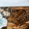 What larger geographical feature is the Bunda Cliffs associated with?