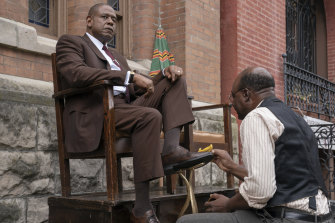 Forest Whitaker as Bumpy Johnson, left, in Godfather of Harlem.