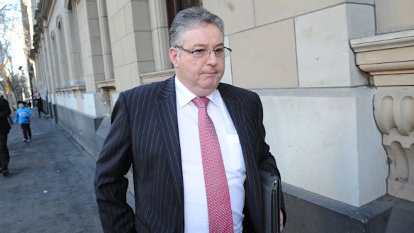 Jim O'Brien, the former head of the Purana taskforce, outside the Supreme Court in 2012 after Mokbel was jailed. 