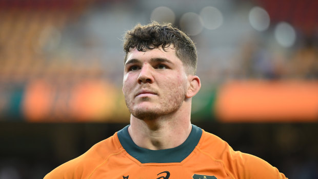 Wallabies debutant Carlo Tizzano.