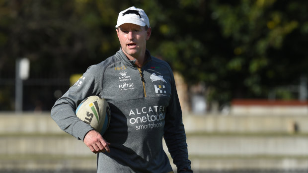 Hot seat: Michael Maguire, who is relishing coaching the Kiwis, is also keen on an NRL return.