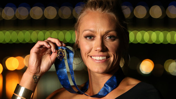 Best and fairest: Erin Phillips has dominated the AFLW awards this season and in the past.