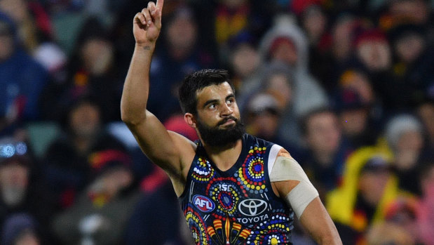 Wayne Milera starred for the Crows.