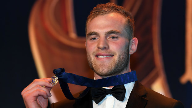 Tom Mitchell after winning last year's Brownlow Medal.