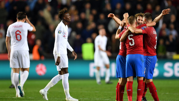 Czech joy at full-time and England disappointment.