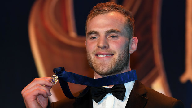 Major Mitchell: Tom Mitchell after securing this year's Brownlow Medal.