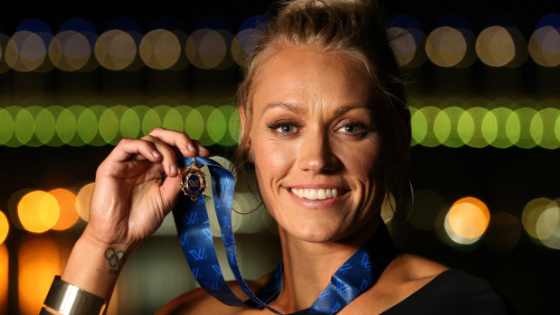 The AFLW's best and fairest Erin Phillips has dominated the game.