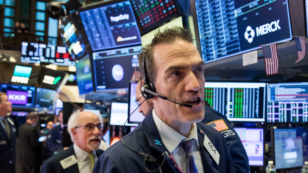 Wall Street is sharply higher on hopes a stimulus deal can be reached on Tuesday. 