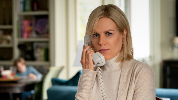 Nicole Kidman shines as a nervous Gretchen Carlson.