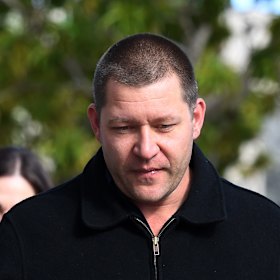 Thunder River Rapids ride operator Peter Nemeth arrives for the inquest on Wednesday.