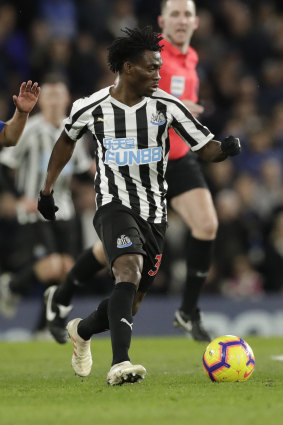  Christian Atsu in 2019 during his spell at Newcastle United.