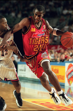 Melbourne Tigers great Lanard Copeland in his NBL days.