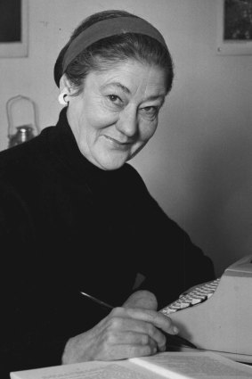 Oriel Gray, pictured in 1976 when she was working on scripts for Bellbird.