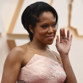 Regina King arriving at the 2020 Oscars in Los Angeles.