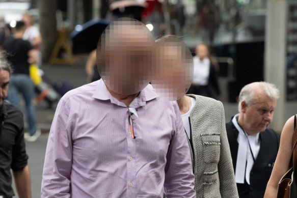 The foster parents of William Tyrrell arrive at the Downing Centre Local Court on Friday.