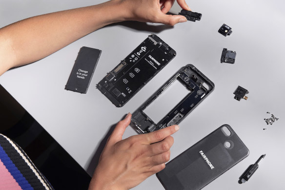 Fairphone’s components can be dismantled, replaced and upgraded. 