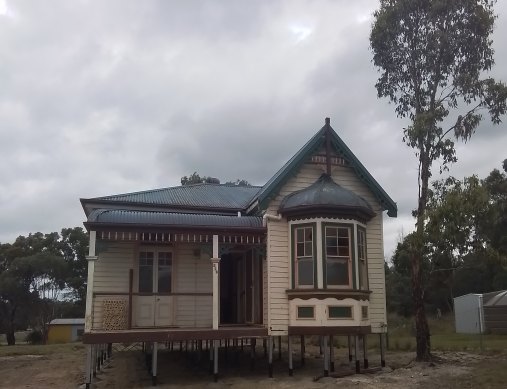 The house on its new block of land.