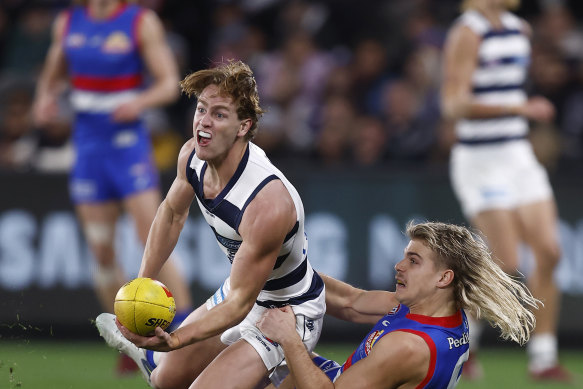 Cooper Stephens was de-listed by Hawthorn a year after being traded from Geelong. The Hawks have promised to rookie list him. 