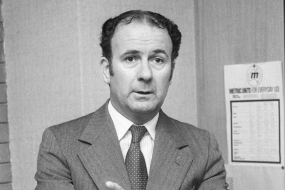 Homicide squad head Inspector Noel Jubb in 1977.