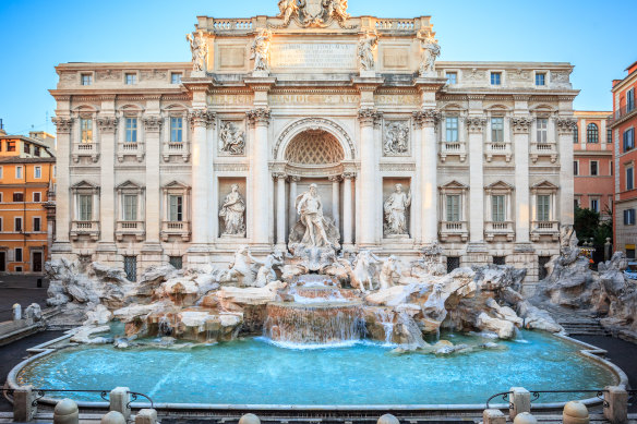 The Trevi Fountain is one of the most famous baroque fountains in the world, designed by Italian architect Nicola Salvi.
