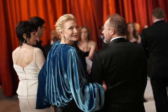 Australian actor Cate Blanchett arrives at the Oscars. 
