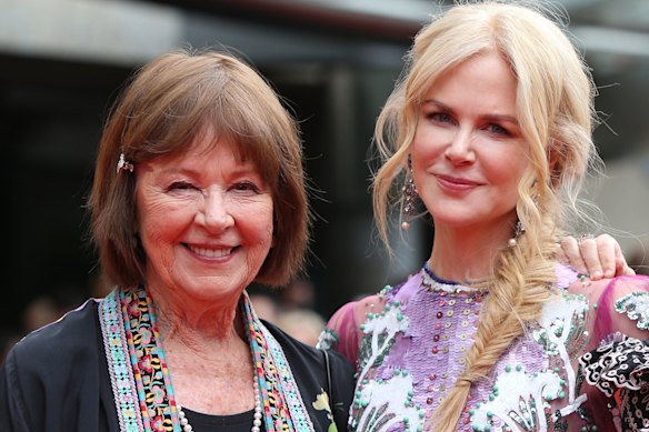 Nicole Kidman and her mum Janelle at the 2018 AACTA Awards in Sydney. 