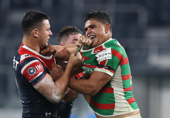 The latest Souths-Roosters derby will sadly not feature Latrell Mitchell.