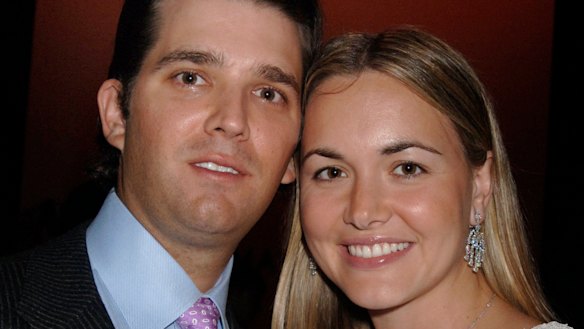 Donald Trump jnr and wife Vanessa.