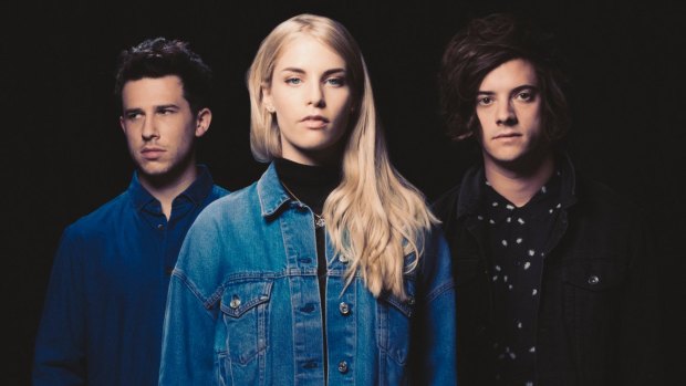 London Grammar's Dan Rothman, Hannah Reid and Dominic 'Dot' Major. The band released their second album in June this year.