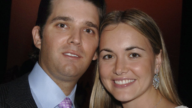 Donald Trump jnr and wife Vanessa.