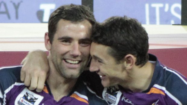 Friends forever: Cameron Smith and  Billy Slater.
