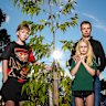 Eleanor Bryant’s husband Tim with their two children Charlie and Tully, now aged 13 and 11.