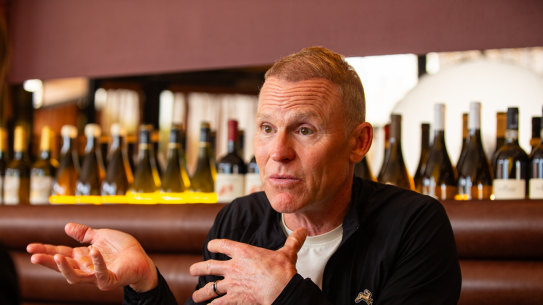 Willing Property founder Tim Willing at his coffee shop in Mt Lawley.