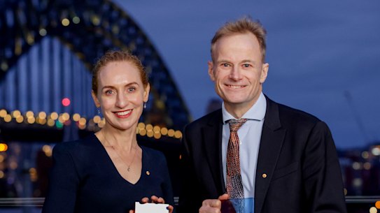 Professor Georgina Long and Professor Richard Scolyar, the Australians of the Year for NSW.